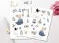 Preview: Girls Wedding Sticker Set